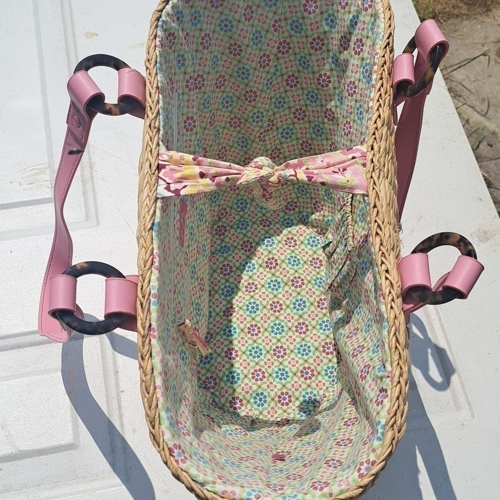 VERA BRADLEY STRAW TOTE EUC - Picture 6 of 10
